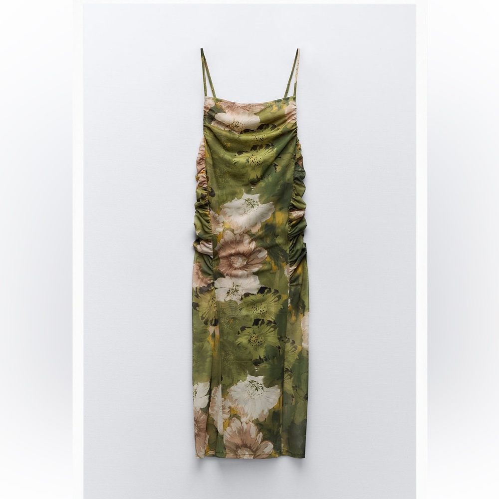 Zara Ruched Tulle Dress sold out
